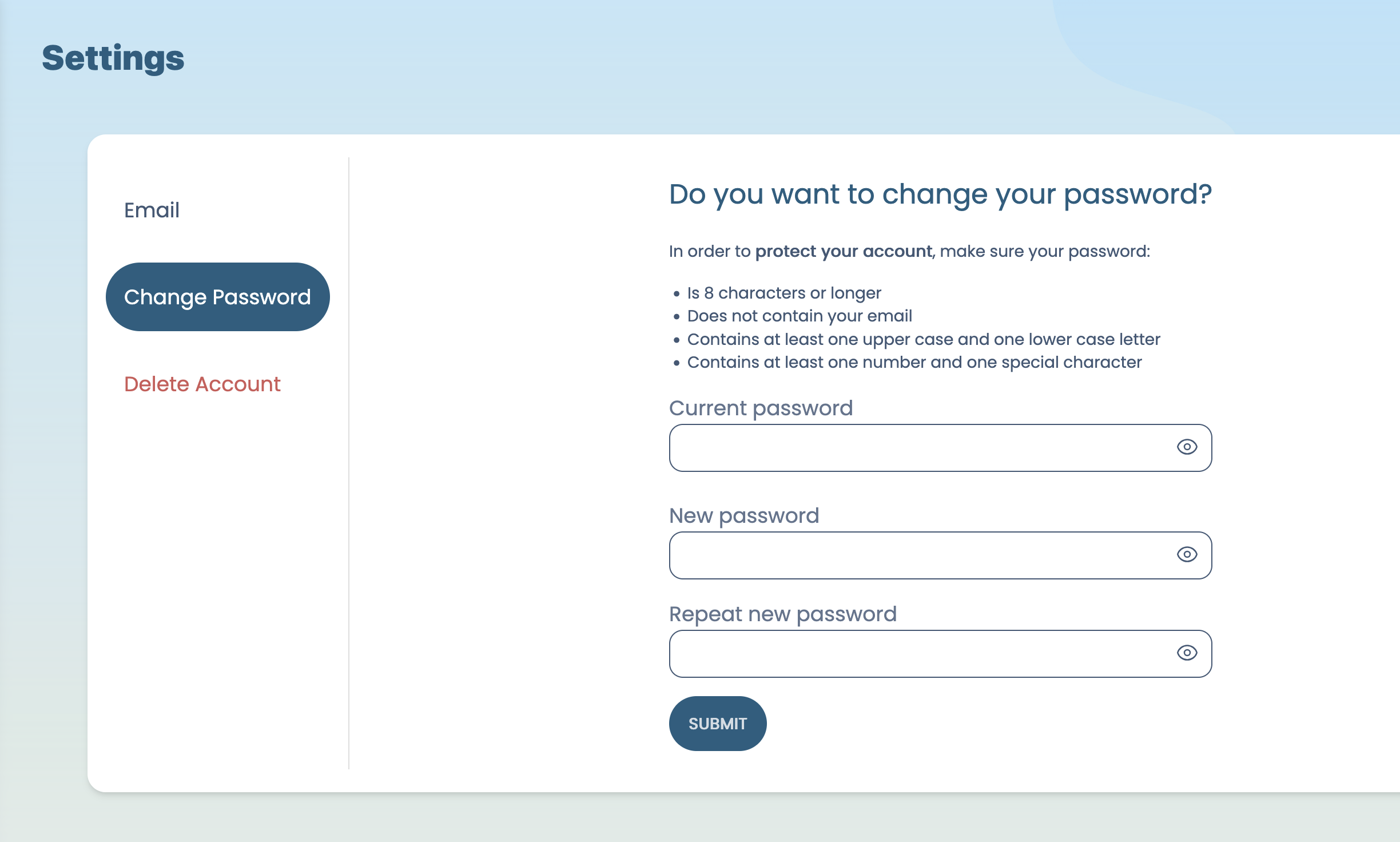 Change Password
